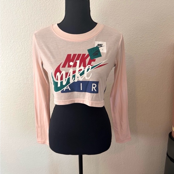 🌼5 for 30🌼 Nike: Retro-Style Light Pink Top. Size XS - Picture 2 of 6